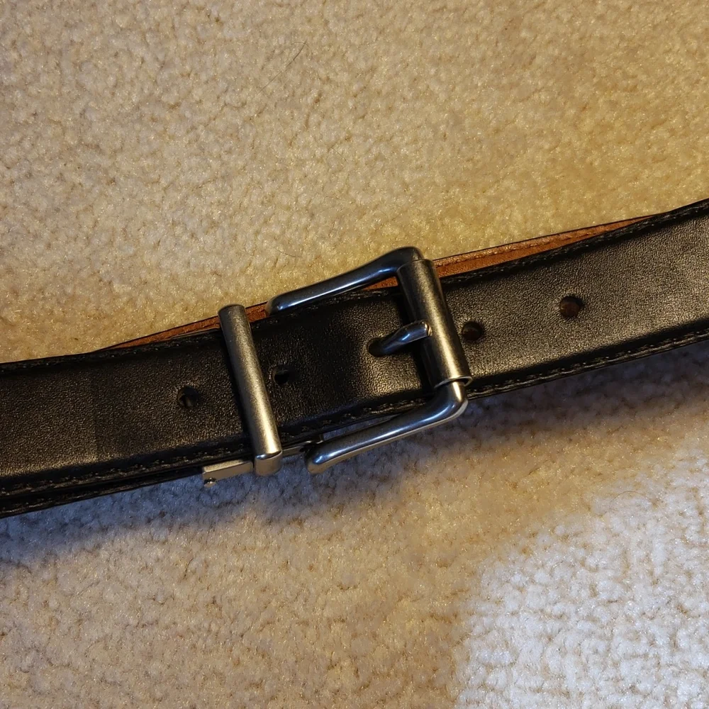 Frye Reversible Black Brown Leather Men's Belt